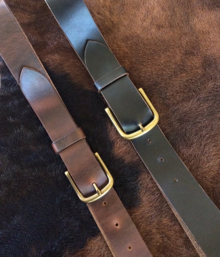 Belt Making Kit | Sterling Silver Buckles with Horween Chromexcel Full  Grain Leather Belt Strap