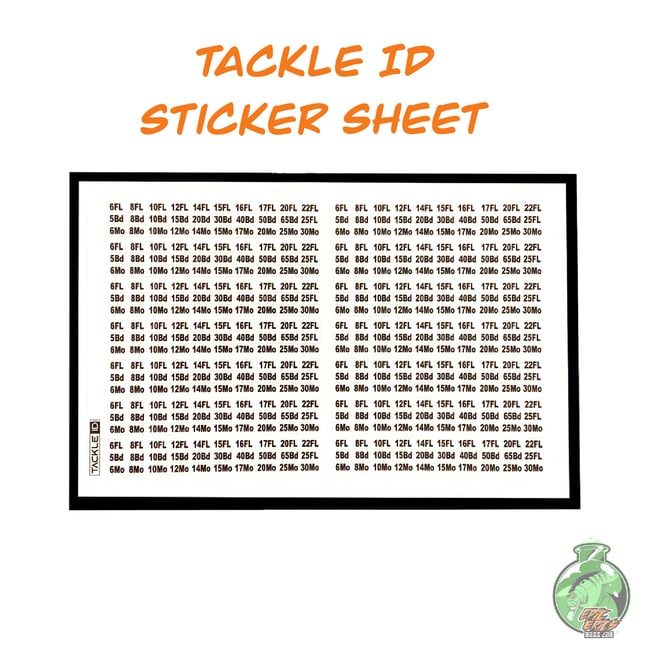 Tackle ID Sticker Sheet