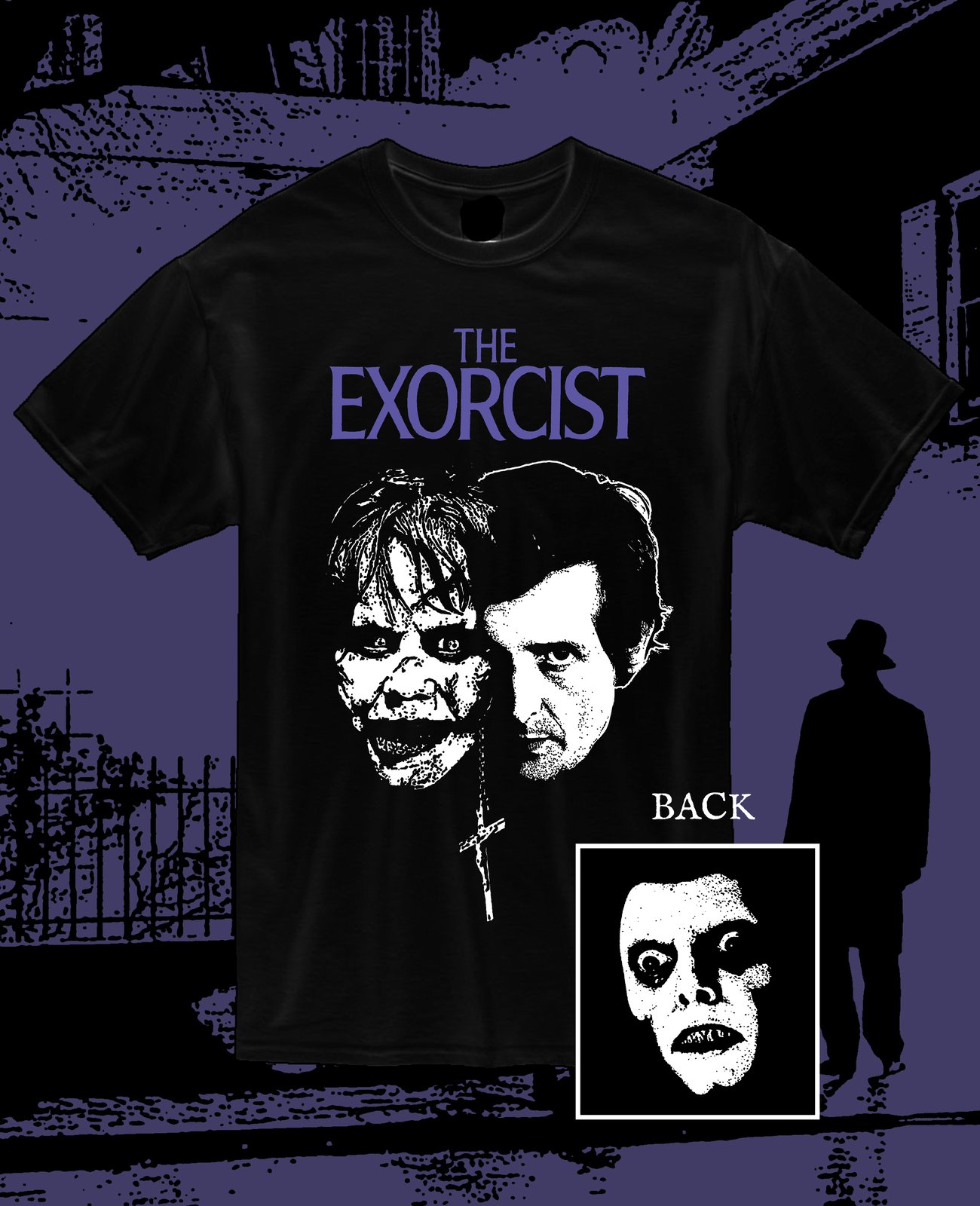 The Exorcist T shirt; The Exorcist Tee Shirt 