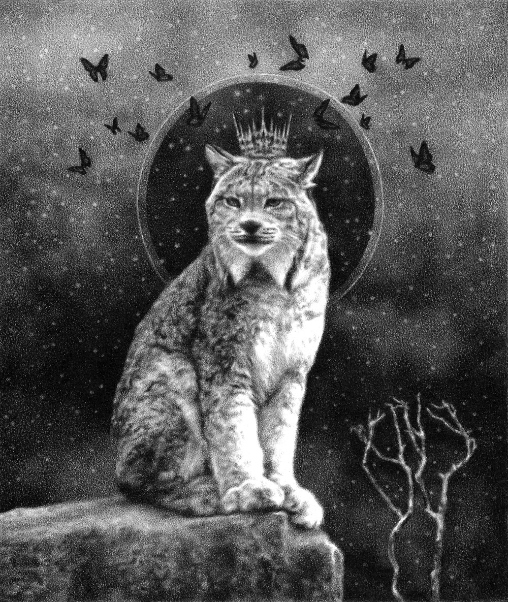 "Moonlight Watcher" art print