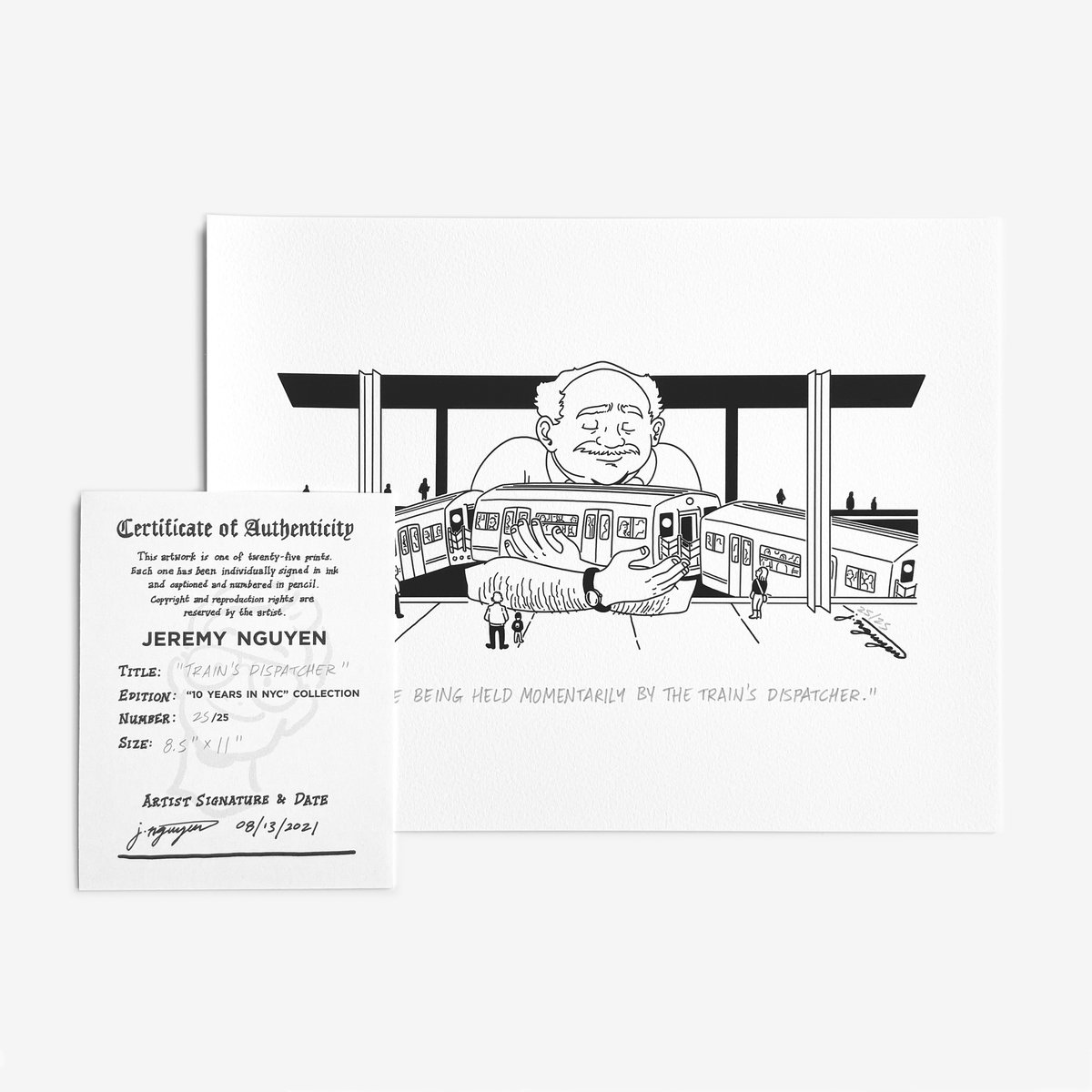 Image of "The Train's Dispatcher" Art Print