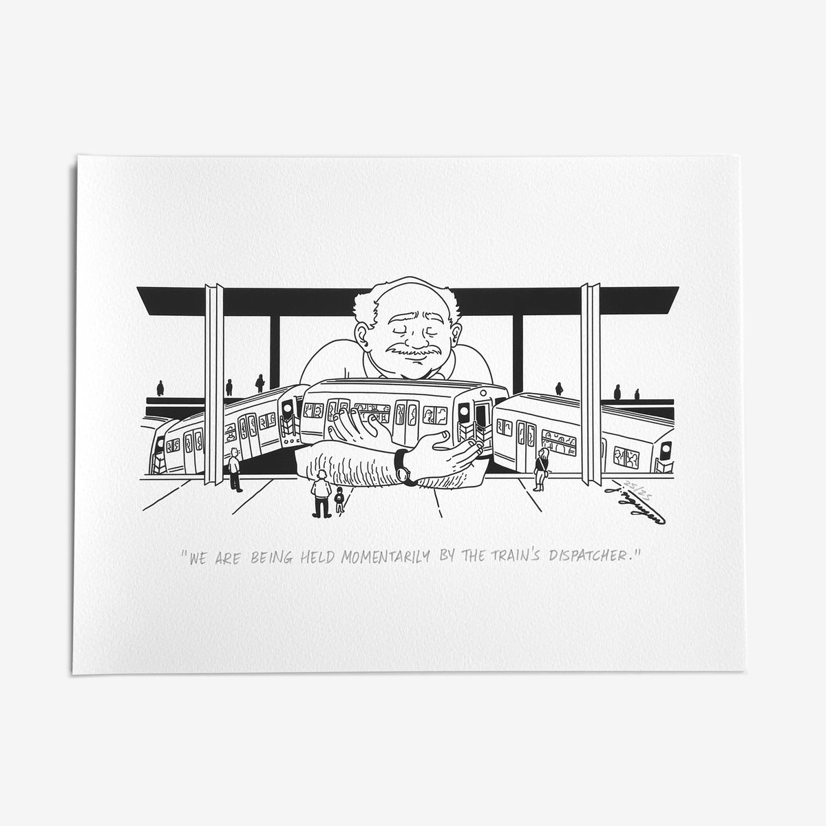Image of "The Train's Dispatcher" Art Print