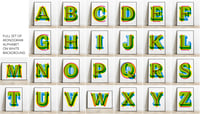 Image 5 of Monogram technicolour | white | giclée print
