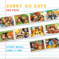 Image 3 of One Piece Mugiwara Crew Washi Tapes