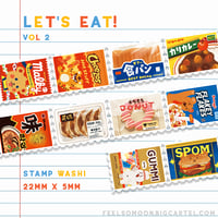 Image 2 of Let's Eat! Vol. 1 & 2 Stamp Washi Tapes