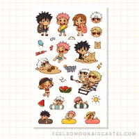 Image 1 of Jujutsu Kaisen: Beach Day Sticker Sheets