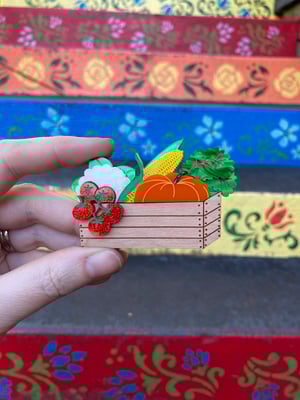 Image of Humble Harvest Brooch {2nd Colourway}