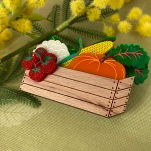 Image of Humble Harvest Brooch {2nd Colourway}