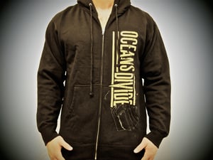 Image of OCEANS DIVIDE zip up "BATTLE ARMOR" Hoodie