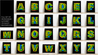 Image 5 of Monogram technicolour | black | giclée print