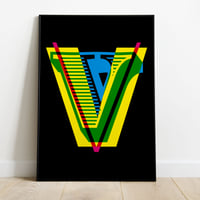 Image 1 of Monogram technicolour | black | giclée print