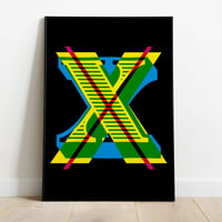 Image 4 of Monogram technicolour | black | giclée print