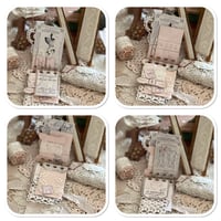 Image 4 of Reserved for Silvia A Petite snippet sample french lace book in a tiny tin.