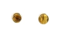 Image 1 of Rutile quartz cabochons set in sterling silver studs.  