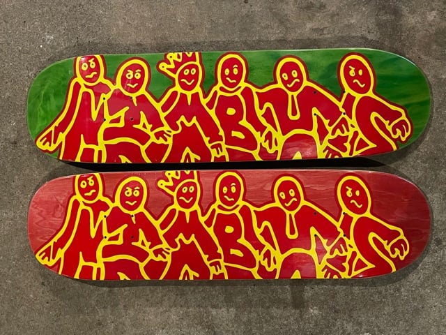 Image of OG2 character logo deck by OG Team rider Rich Arbitelle 