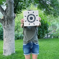 Image 5 of Black + Gray Nantucket - B&C Wood Barn Quilt