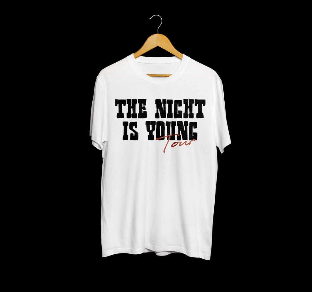 The Night Is Young Tour Tee in White