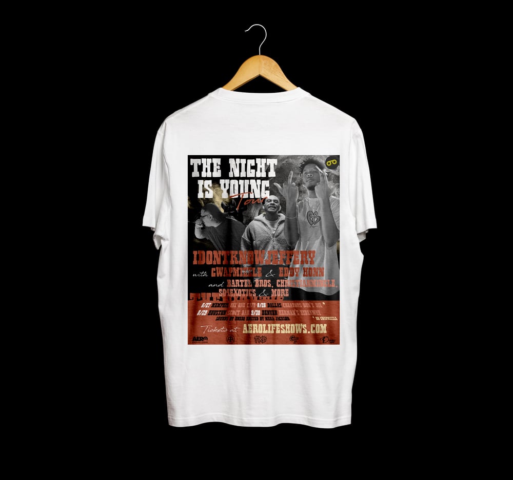 The Night Is Young Tour Tee in White