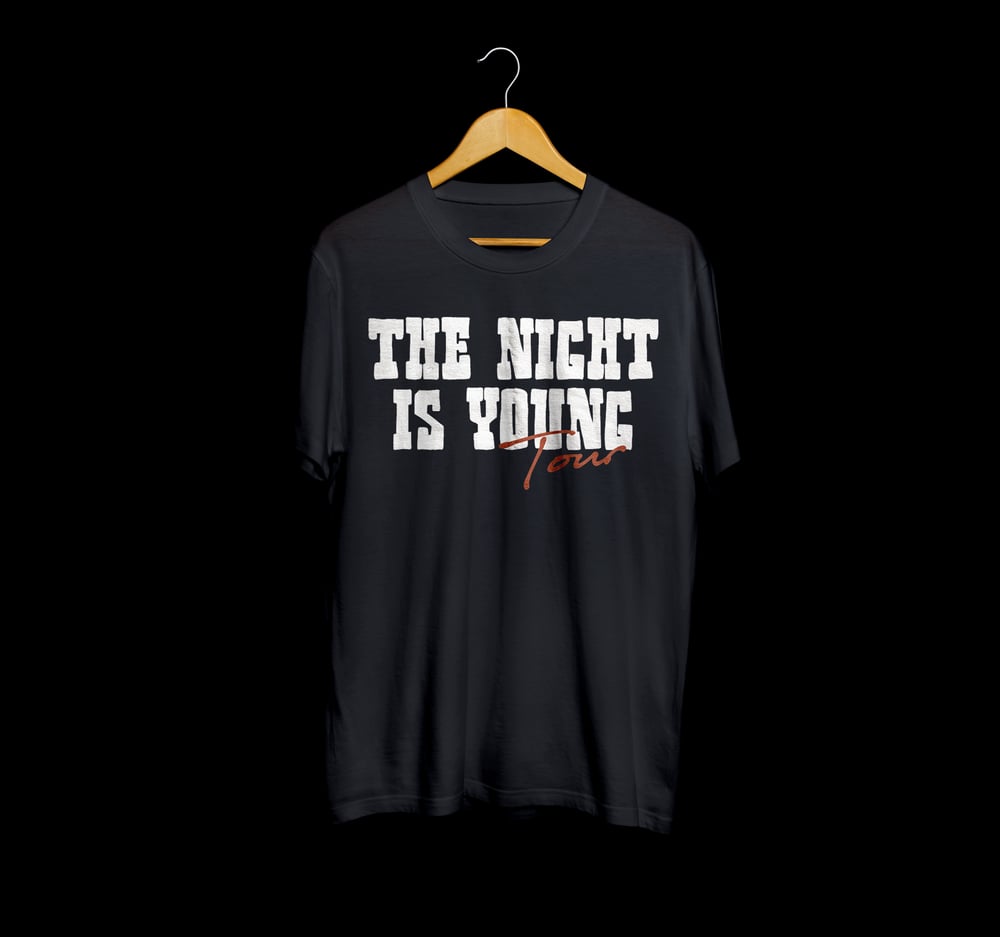 The Night Is Young Tour Tee in Black