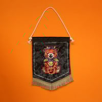 TEDDY - MARBLED VELVET WALL FLAG