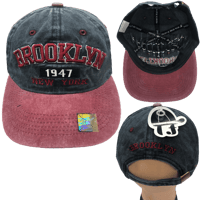 Image 1 of Brooklyn Polo Cap, Embroidered Bklyn Adjustable Hat, Adjustable Hat for Men and Women