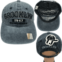 Image 4 of Brooklyn Polo Cap, Embroidered Bklyn Adjustable Hat, Adjustable Hat for Men and Women