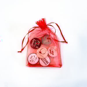 Image of Wine & Crime Button Set