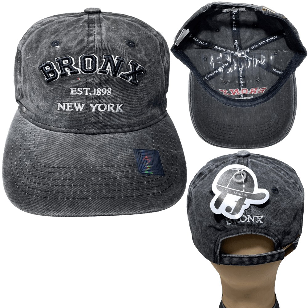 Bronx Polo Cap, Embroidered Bx Adjustable Hat, Adjustable Hat for Men and Women
