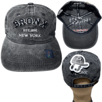 Image 1 of Bronx Polo Cap, Embroidered Bx Adjustable Hat, Adjustable Hat for Men and Women