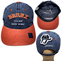 Image 2 of Bronx Polo Cap, Embroidered Bx Adjustable Hat, Adjustable Hat for Men and Women