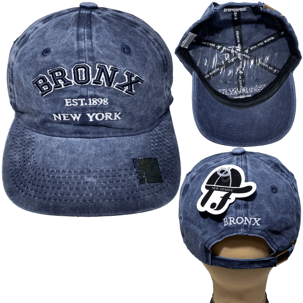 Bronx Polo Cap, Embroidered Bx Adjustable Hat, Adjustable Hat for Men and Women
