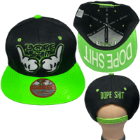 Image 3 of "Dope Shit" Embroidered Snapback, Snapbacks for Women and Men, Hip Hop Hats, Custom Embroidered Hats
