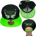"Dope Shit" Embroidered Snapback, Snapbacks for Women and Men, Hip Hop Hats, Custom Embroidered Hats