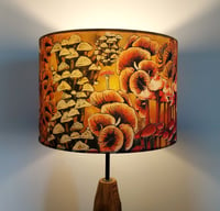 Image 1 of Mushrooms Drum Lampshade by Lily Greenwood (30cm Diameter)