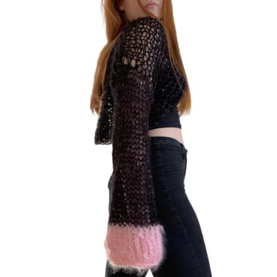 Image of Cindy Lou Who II  Knitted Crop Top