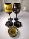 KING & QUEEN WINE GLASS SET