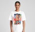 ‘candy queen’ – vibrant collage art t-shirt, white Image 4