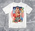 ‘candy queen’ – vibrant collage art t-shirt, white Image 2