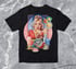 ‘candy queen’ – vibrant collage art t-shirt, black Image 2