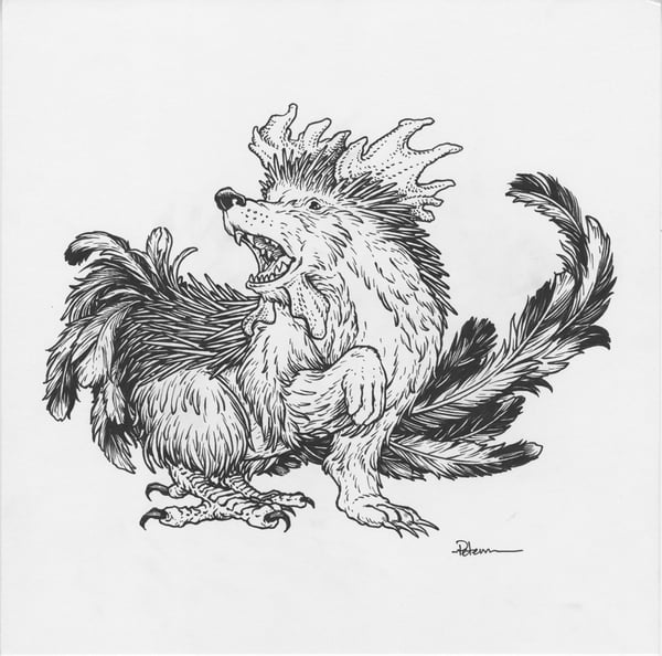 Image of Pointed Hedgecock Original Art