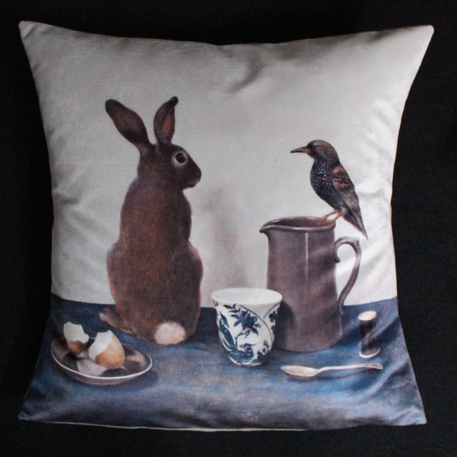 Image of Velvet Brown Rabbit Cushions