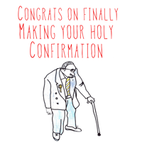 Man holy confirmation 