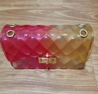 Image 2 of Pink/Yellow Medium-Sized Jelly Handbag