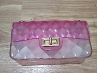 Image 2 of Pink/Clear Medium-Size Jelly Handbag