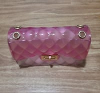 Image 1 of Pink/Clear Medium-Size Jelly Handbag