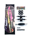 LC BOARDS 98x34 Complete Drift Graphic Foam Grip Tape NEW