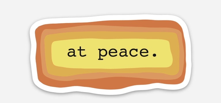 Image of At Peace Sticker