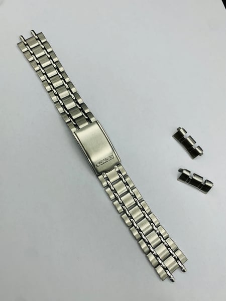 Image of 19mm Rare Seiko curved lugs stainless steel gents watch strap,New.(MU-19)