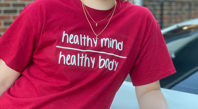 Handwritten Tee - Heather Red