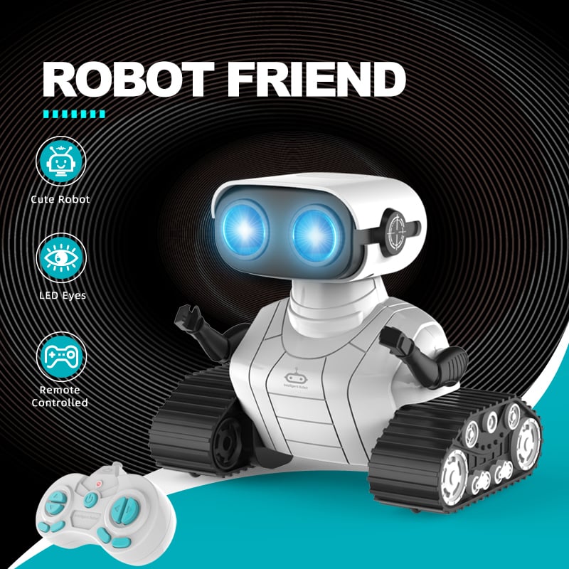 Image of Ebo Robot Toys Rechargeable RC Robot For Kids Boys And Girls Remote Control Toy With Music And LED E